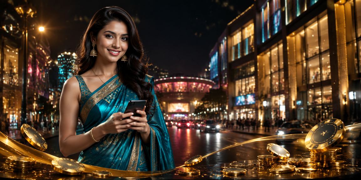 Mobile user playing online Rummy on MG Road Bangalore